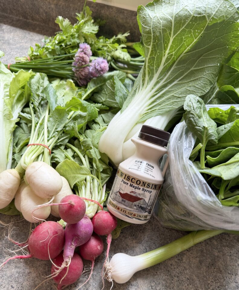 Winterspring farm CSA organic produce box